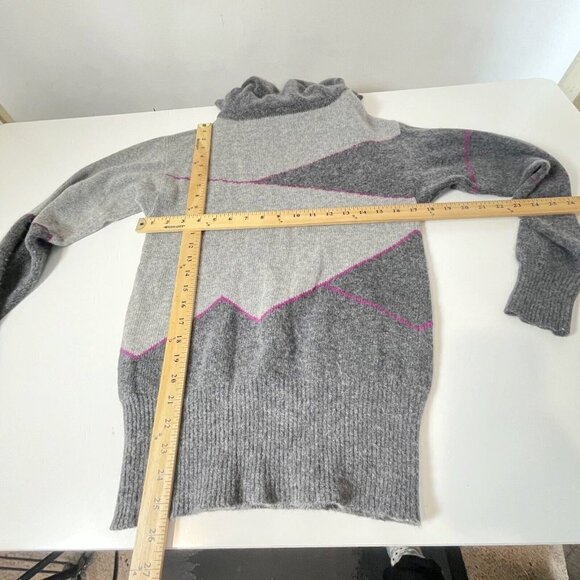 Christian Dior Womens Vtg Wool Blend Sweater Colorblock S Long Sleeve 80s 90s - Picture 6 of 6